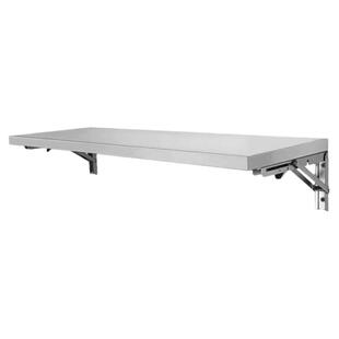 单层厨房不锈钢折叠壁挂收纳整理墙上架一层上墙家用微波炉置物架