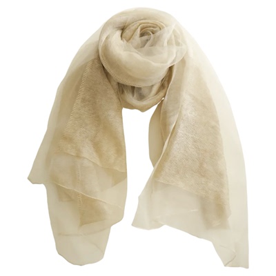 韩系轻奢真丝羊毛丝巾外搭纱巾