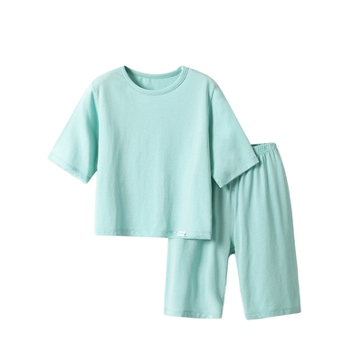 空调睡衣夏季薄款宝宝七分袖套装