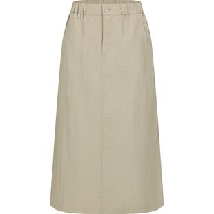 本来BENLAI女士凉感半身裙2025夏季新款宽松休闲长半裙BNS550005