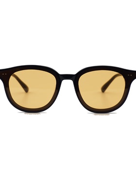 潮人墨镜橘黄色jennie网红同款