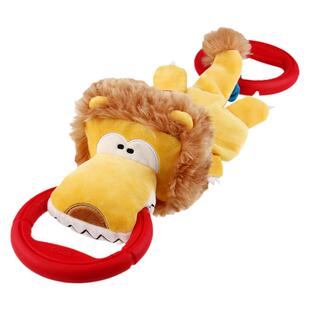 GiGwi贵为狗狗玩具拉环拔河毛绒橡胶玩具耐咬磨牙宠物玩具发声