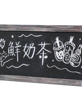 复古做旧风酒吧实木质大黑板壁饰