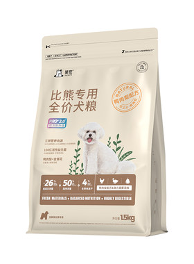 笑宠鸭肉梨比熊专用狗粮