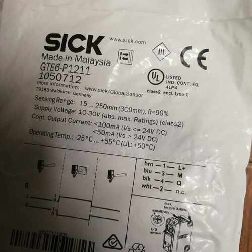 议价德国西克SICK光电开关GTE6-P1211现货
