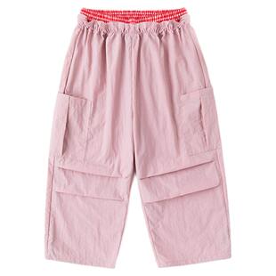嘟嘟家女童山系裤子春装休闲儿童工装裤宝宝户外长裤百搭春秋童装