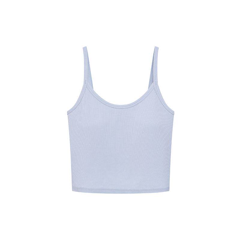 ubras罗纹圆领吊带背心