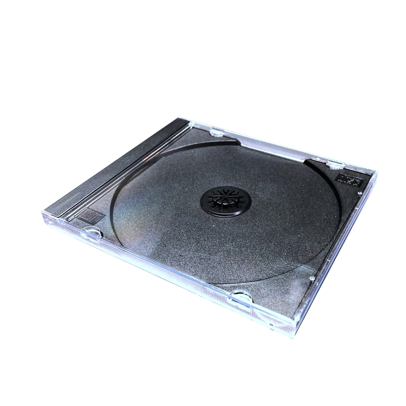 单片装 CD/DVD盒 透明黑底单碟 DVD CD光盘盒/塑料盒 25个 加厚 质量好 投标光盘盒光盘收纳盒 光盘制作 