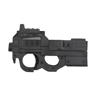 合金精工P90儿童玩具枪软弹枪1：4.16兵人模型仿真黑色乌兹UZI