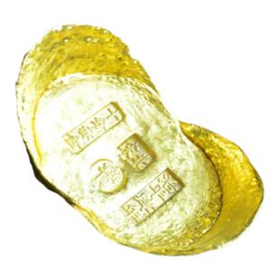古代钱币金元宝金锭子金砖金条金饼黄铜镀金仿真金块装饰摆件银锭