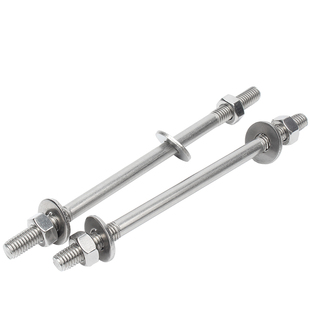 304不锈钢穿墙螺丝螺母加长双头螺栓对穿丝杆螺杆螺柱M6M8M10-M16