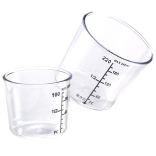 龙王恨钓鱼量杯饵料量杯带刻度高透防摔精准鱼饵量杯渔具垂钓用品