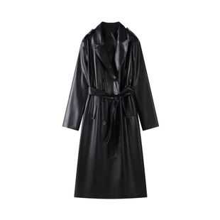 羽绒皮衣外套女2025新款今年流行爆款洋气中长款加厚高级感酷飒风