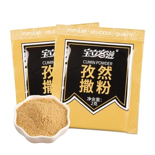 宝立客滋孜然撒粉2g*100包家用孜然粉烧烤调料小包装鸡排撒料商用