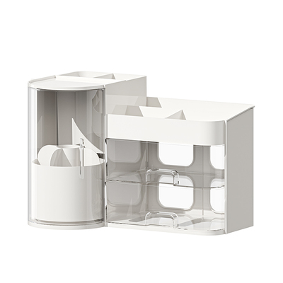 化妆品收纳盒桌面高级感防尘护肤品化妆刷置物架梳妆台大容量抽屉