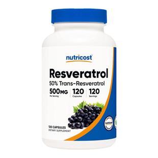 美国原装Nutricost反式白藜芦醇Resveratrol 120粒 700mg