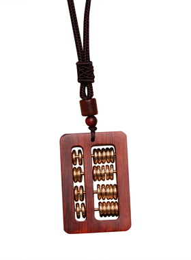 民族风文艺算盘复古长款毛衣链