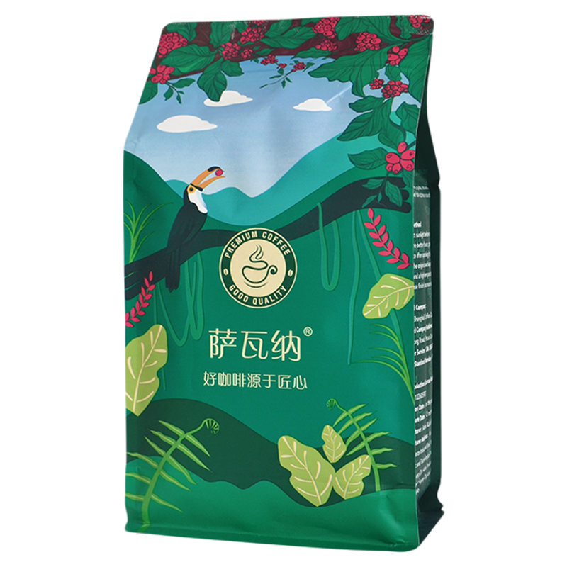 萨瓦纳蓝山风味咖啡豆商用454克*3袋新鲜烘焙现磨黑咖啡粉家用