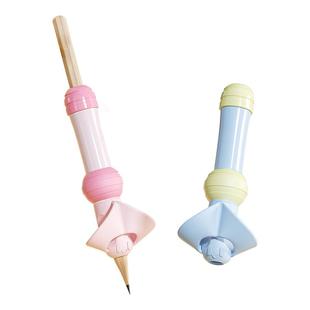 晨光小蜜蜂笔套握笔器矫正器铅笔延长器握笔姿势矫正器儿童幼儿园初学者小学生防勾腕纠正神器保护笔帽笔盖