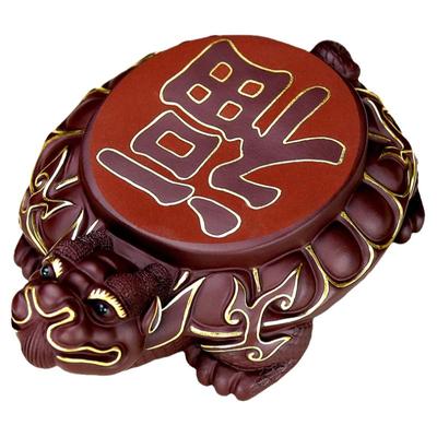 名家精品纯手工描金龙龟壶托