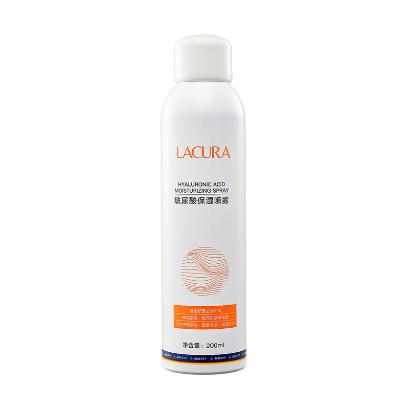 上海奥乐齐 ALDI LACURA玻尿酸保湿喷雾 200ml 冰川水 国内代购