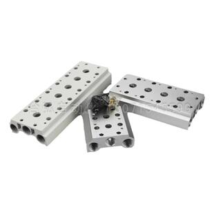 精品4V电磁阀底座汇流板阀座100M-2F/200M-3F/300M/400M-4F5F6F7F
