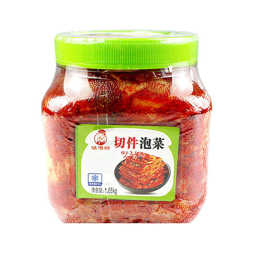 清潭洞韩国泡菜正宗韩式辣白菜酸辣切件泡菜罐装朝鲜韩国料理食品