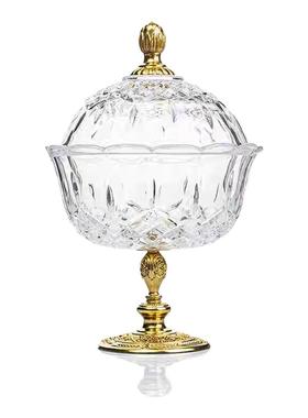 水晶配铜糖果装饰和客厅茶几