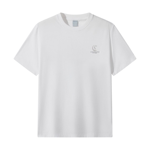 【轻奢重工】卡宾凉感宽松短袖T恤男装2026春夏新款潮流百搭上衣