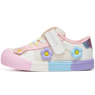 泰兰尼斯311儿童幼儿园室内鞋春季女宝透气帆布鞋机能鞋入园板鞋