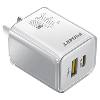 品胜30W双口快充氮化镓充电器头