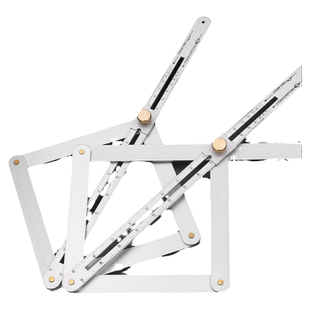 吊顶裁边量对角尺木工工具多功能装修角度尺测量阴角阳角铝合金尺