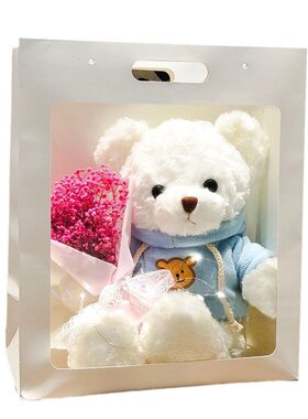 泰迪熊公仔玩偶送女生高级感礼盒小熊毛绒520女朋友七夕生日礼物
