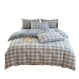 水洗棉被套单件纯棉全棉100单人宿舍200x230cm被单1.8米双人被罩