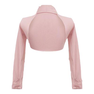 儿童舞蹈服披肩外套外搭女童黑色长袖练功服小坎肩芭蕾舞护肩上衣