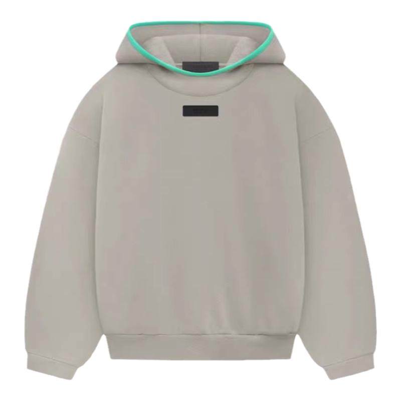 现货新款SS24 FOG ESSENTIALS立体胶标字母连帽卫衣宽松帽衫男女