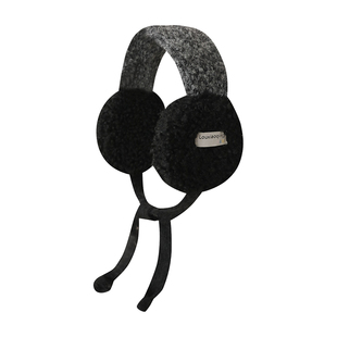 韩系ins毛绒耳罩女生冬季加厚护耳保暖针织耳包可爱绑带防风耳套