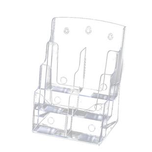 A4亚克力展示架a6传单彩页挂壁式资料盒办公室桌面文件资料架报刊杂志单页置物架子本A5宣传册书架多层收纳盒