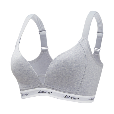 莱动大码无痕内衣女大胸显小薄款聚拢防下垂收副乳无钢圈文胸罩