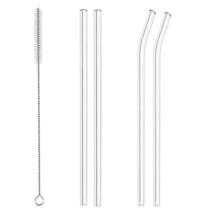 适用STANLEY20/30/40OZ 保温杯耐热透明环保可重复玻璃弯曲吸管