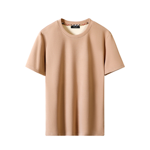 Clare Kalen官方正品 德绒加厚短袖T恤男2025新款半袖内搭打底衫