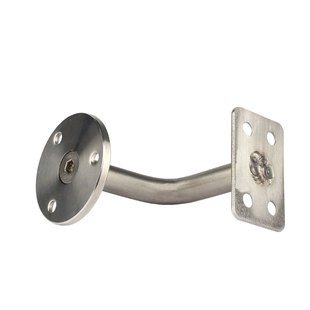 加厚304不锈钢实心墙托 沿墙楼梯支架无障碍扶手简易支撑固定配件