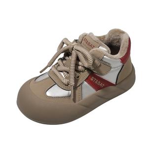 星期六童鞋儿童加绒鞋运动板鞋2025秋冬新款女童鞋男童冬季加绒鞋