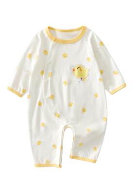 小聪熊婴儿衣服夏季薄款棉连体衣