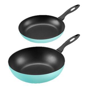 Moneta意大利进口pastel系列炒锅30cm+煎锅26cm锅组套装