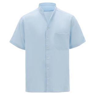 SEE ALSO『黑标旗舰』高支100%亚麻衬衣老钱夏季薄款男士短袖衬衫