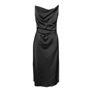 法式醋酸缎面吊带连衣裙子女名媛气质高端精致生日party小礼服夏