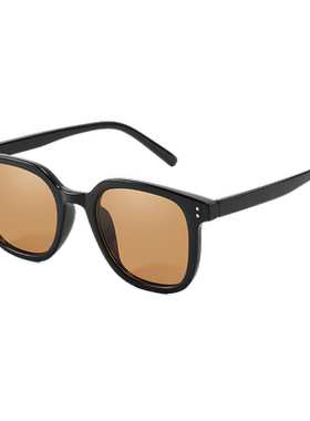 诺森方形茶色防紫外线太阳镜男女