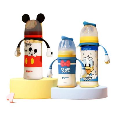 贝亲迪士尼奶瓶唐老鸭米奇PPSU 玻璃宽口径新生儿奶瓶240ml/330ml