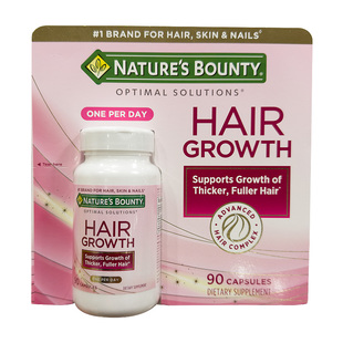 美国直邮 自然之宝男女生发胶囊防脱发养发健康护发生物素90粒